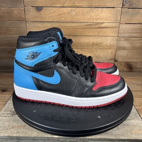Air Jordan 1 Womens Size 8 Retro High OG "NC TO CHI" 2020 Lace Up Sneakers - Picture 1 of 10